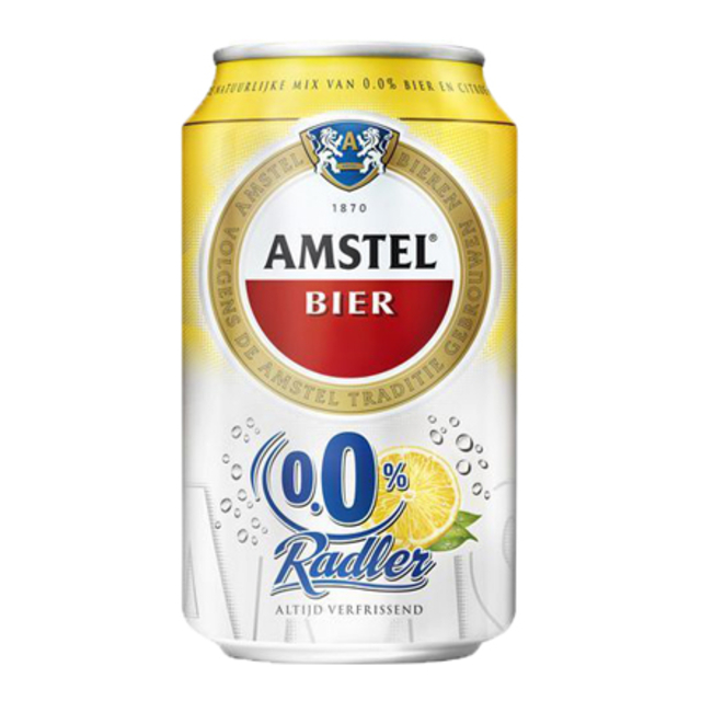 Bier Amstel Radler 0.0% Blik 330ml - KantoorProfi